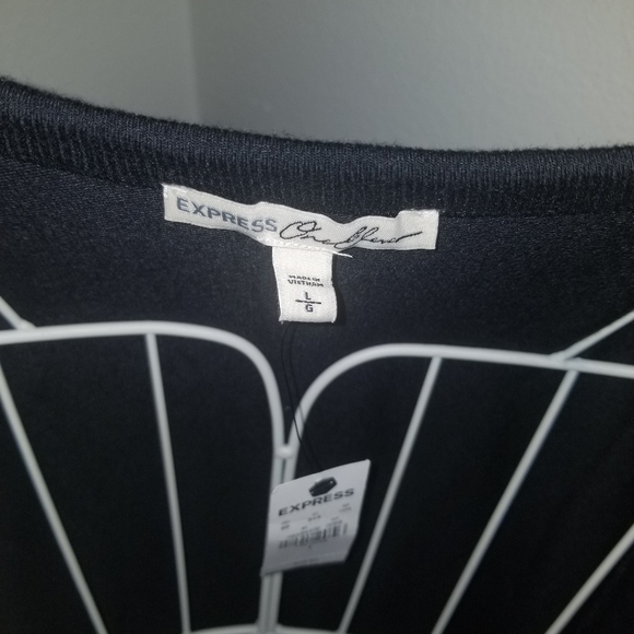 Express One Eleven Ruffle Cold Shoulder Top - Picture 7 of 7